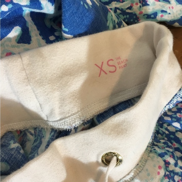 Lilly Pulitzer The Beach Linen Pants Brewster Blue - Picture 3 of 8